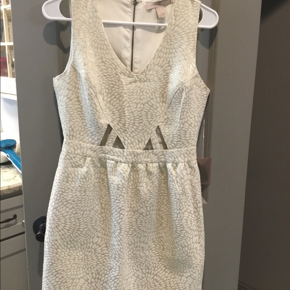 Forever 21 gold/metallic mini dress